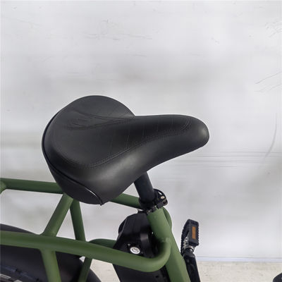 1000W 48V 34A Opvouwbaar frame Elektrische vrachtfiets met 20 inch dikke banden en achterste drager
