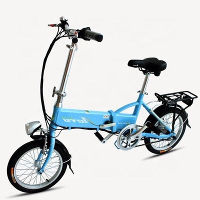 16&quot; Mini vouwfiets met 24V 250W motor en 10AH Lithiumbatterij versnellingen Single Speed