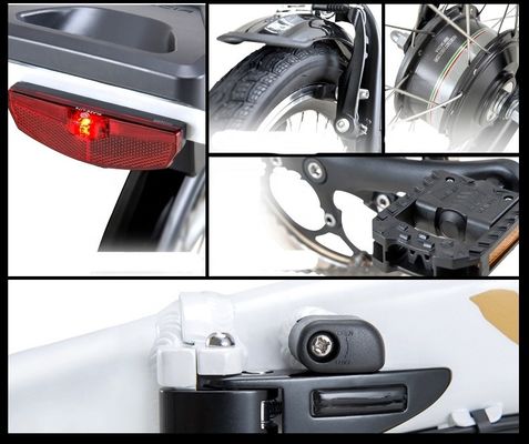 CE-gecertificeerde 20&quot; mini elektrische vouwfiets met 7 versnellingen en 10,5 AH batterij