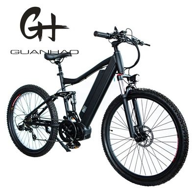7 snelheid 26 &quot;Aluminium elektrische volle ophanging bergfiets met 21AH batterijcapaciteit