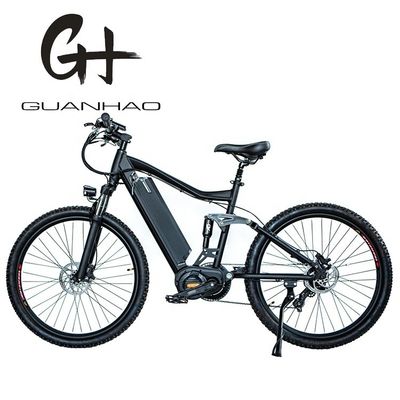 7 snelheid 26 &quot;Aluminium elektrische volle ophanging bergfiets met 21AH batterijcapaciteit