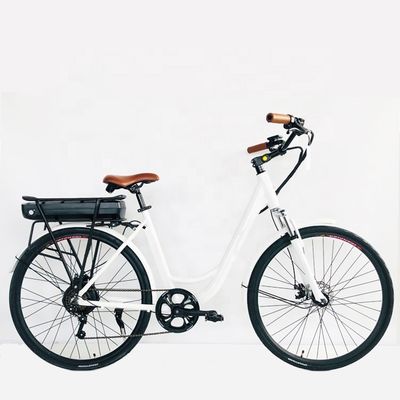 26&quot;*1.95 Kenda band 28&quot; 36V350W 28KM/H 14AH Lithiumbatterij OEM/ODM EN15194 Vrouwen Elektrische stadsfiets