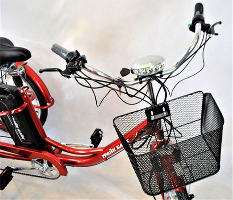 24&quot; Achterhoek Motor Staal Frame 7speeds 36V350W 35KM/H Unisex Electric Tricycles voor volwassenen