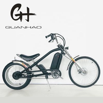 24&quot;-20&quot; 48V500W 40KM/H Single Speed Adult Chopper Elektrische fiets met en gewoon pedaal