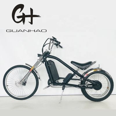 24&quot;-20&quot; 48V500W 40KM/H Single Speed Adult Chopper Elektrische fiets met en gewoon pedaal
