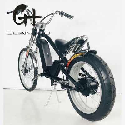 24&quot;-20&quot; 48V500W 40KM/H Single Speed Adult Chopper Elektrische fiets met en gewoon pedaal