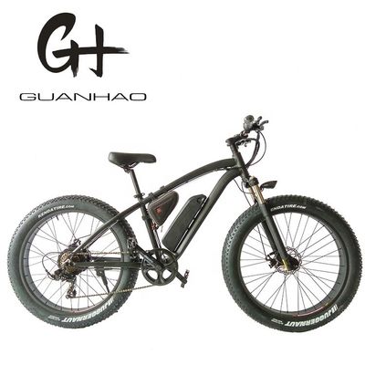 26 inch Hi-Ten Steel Frame 48V 500W 10.4AH Chinese Snow Fat Tire Mountain Electric Bike