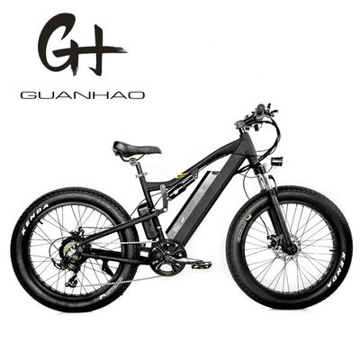 24 inch Fat 4.0 band 48V 1000W 50KM/H Volle ophanging 21AH Elektrische bergfiets E-bikes