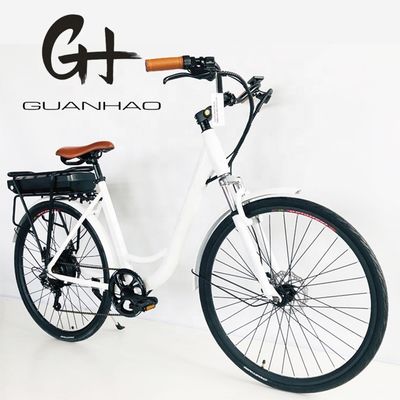 USA USD390 500W 48V 14AH Elektrische damesfiets met 7 versnellingen en LCD-display