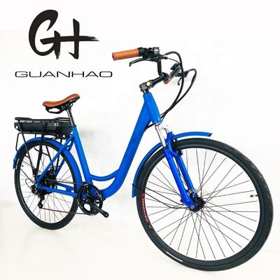 27.5 &quot; 48V 500W 14AH 45KM/H EN15194 CE Stock Lady Electric City Ebike met achterste 7-versnellingsbak