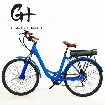 27.5 &quot; 48V 500W 14AH 45KM/H EN15194 CE Stock Lady Electric City Ebike met achterste 7-versnellingsbak
