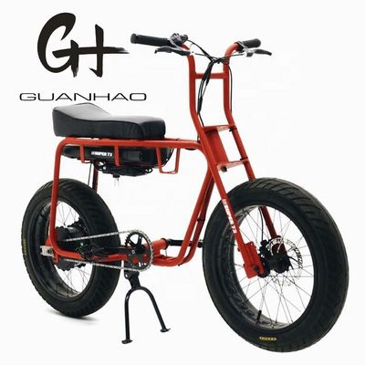 Discrem 20 inch 750w 1000w Dual Battery Electric Fat Tire Mountain Bike Vintage 2 Seat Beach Cruiser Max 50KM/H ebike