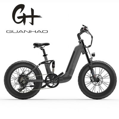 1000W 14AH volledig geveerd frame 20 &quot;x4.0 dikke band Grote platte sneeuwband Schijfrem Ebike