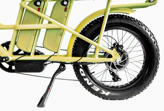 Aluminium frame 48V34AH 1000W Fat tire ebike met dubbele batterijen en twee manden
