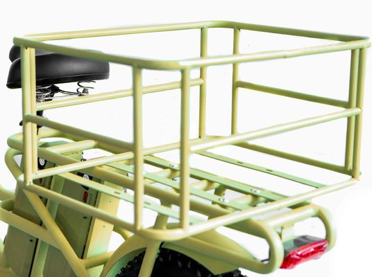 Aluminium frame 48V34AH 1000W Fat tire ebike met dubbele batterijen en twee manden