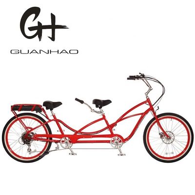 Maximale snelheid 30-50Km/h 500W 26&quot;*2.3 LCD display Tandem elektrische fiets voor twee personen