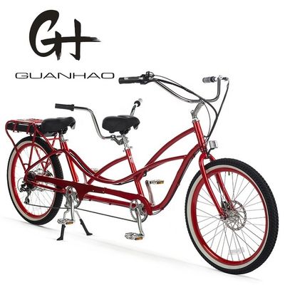 Maximale snelheid 30-50Km/h 500W 26&quot;*2.3 LCD display Tandem elektrische fiets voor twee personen