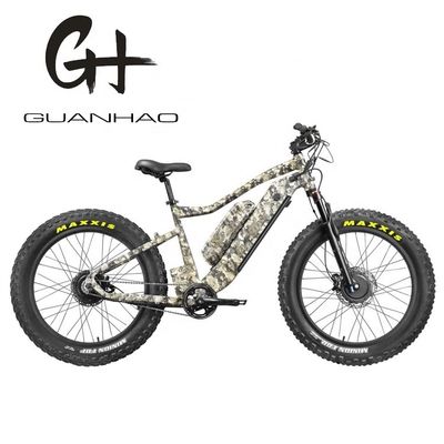 Centrale motor 26&quot; 4.0 Fat Tire Volwassenen elektrische fiets met dubbele batterij 48V1000W X2WD CE
