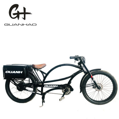 40AH batterij langeafstands elektrische chopper fiets met 48V stroomtoevoer en dubbele batterij