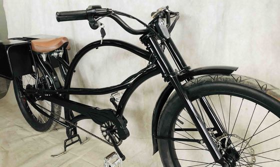 40AH batterij langeafstands elektrische chopper fiets met 48V stroomtoevoer en dubbele batterij