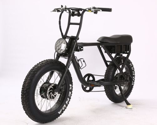 Stijlvolle 20&quot; 48V 500W borstelloze achterwiel 4.0 Fat Tire Electric City Chopper Bike