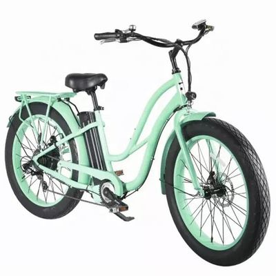 26&quot; Women Frame 17AH Lithiumbatterij 1000W Electric Cargo 48V Elektrische stadsfiets