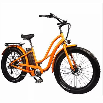 26&quot; Women Frame 17AH Lithiumbatterij 1000W Electric Cargo 48V Elektrische stadsfiets