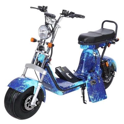 Citycoco Bike Electric Fat Tire Scooter Moped met 60V 2000w Achterhoekmotor 12&quot; Wielgrootte