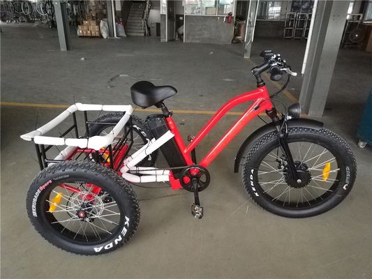 USA 24&quot;20&quot; gemotoriseerde Bafang 8fun 750W 48V 17a Volwassenen 3 wielen Cargo Ebike Elektrische driewieler