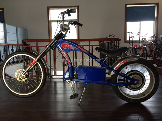 Elektrische fiets Volwassenen chopper fiets met plastic pedaal en borstelloze motor op zijn best