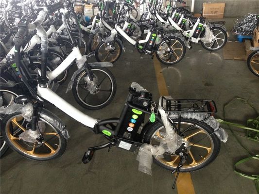Opvouwbare elektrische fiets voor Israël Groene fiets 350W Mag Wheel 36V Spanning 7 Speed Gears