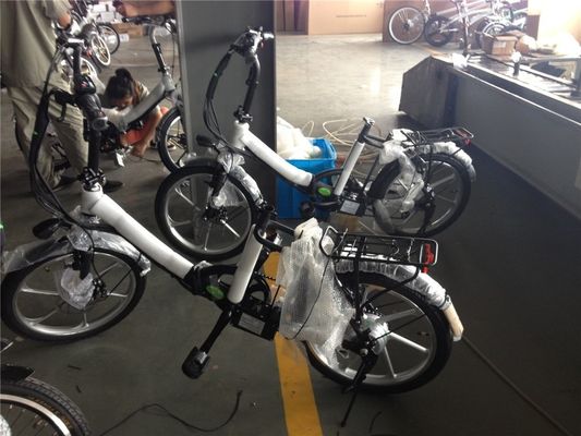 Opvouwbare elektrische fiets voor Israël Groene fiets 350W Mag Wheel 36V Spanning 7 Speed Gears