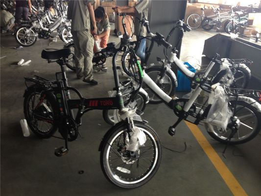 Opvouwbare elektrische fiets voor Israël Groene fiets 350W Mag Wheel 36V Spanning 7 Speed Gears