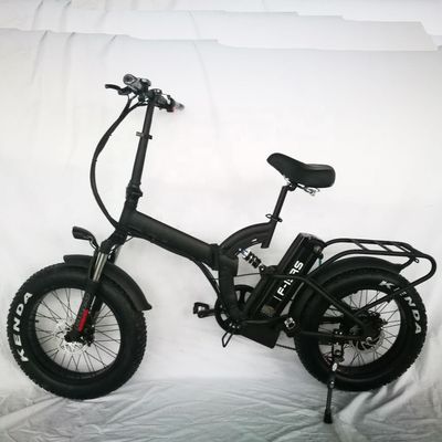 48V 14Ah Lithiumbatterij Samsung 7 Speed 750W 20&quot; 4.0 Full Suspension Frame Klappend E-bike