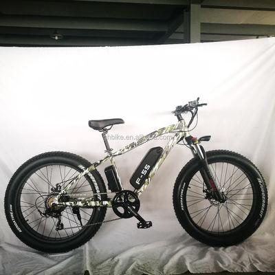 26 inch 750W camouflage legerkleur sneeuw elektrische fiets 48V geen opvouwbaar