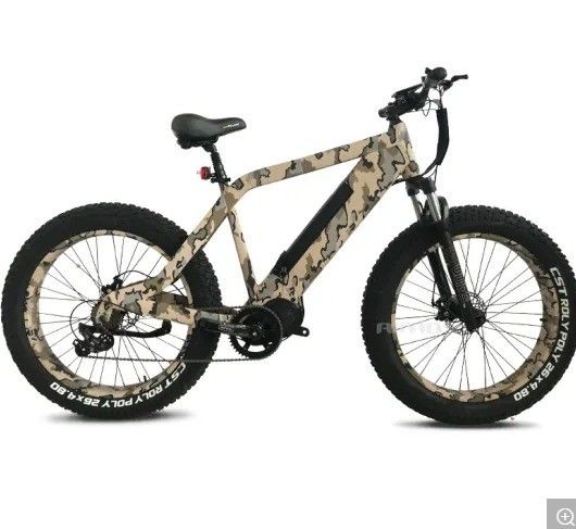 26&quot; High Speed 48V 750W 1000W Bafang MID Motor Fat Tire Elektrische fiets