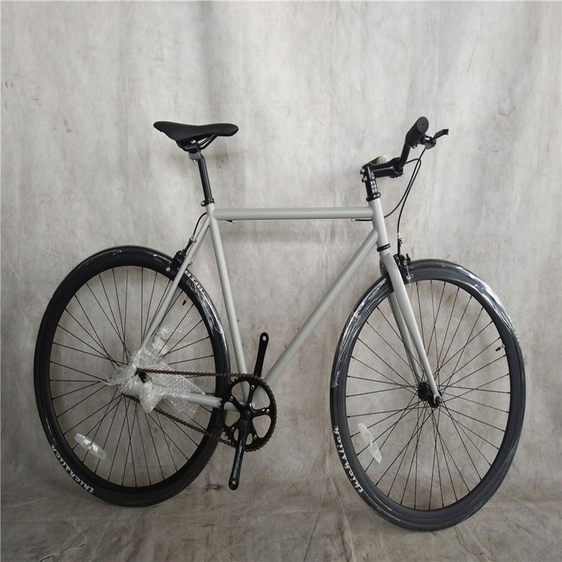 160 kg laadvermogen Grijs Kleur Klassiek Single Speed Fixie Fixed Gear Bike 1.6m Lengte