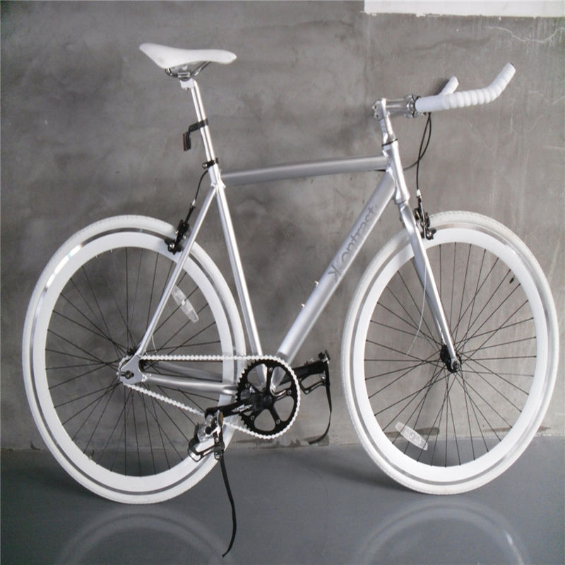 Lasco Crank Set Zilveren kleur Single Speed Bullbar Aluminium Alloy Frame Vintage Fixie Fixed Gear Bike Fiets