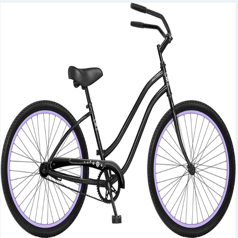 KMC Chain Zwart Kleur Urban Lady Single Speed Vrouwen Beach Cruiser Bike voor ontspannen ritten