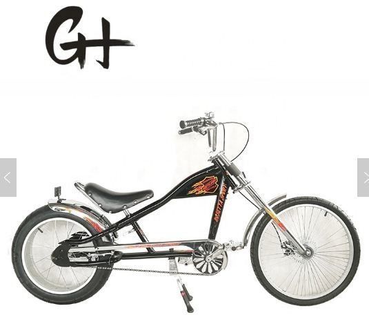 Grote volwassenen CE Chopper Bike 24 &quot;-20&quot; Single Speed OEM / ODM met aluminium rand en vork gemaakt
