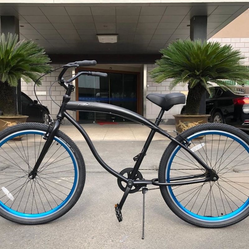 7 Speed City Bike met 24 inch Solid Tire en Aluminium Rim Material Opvouwbaar Design