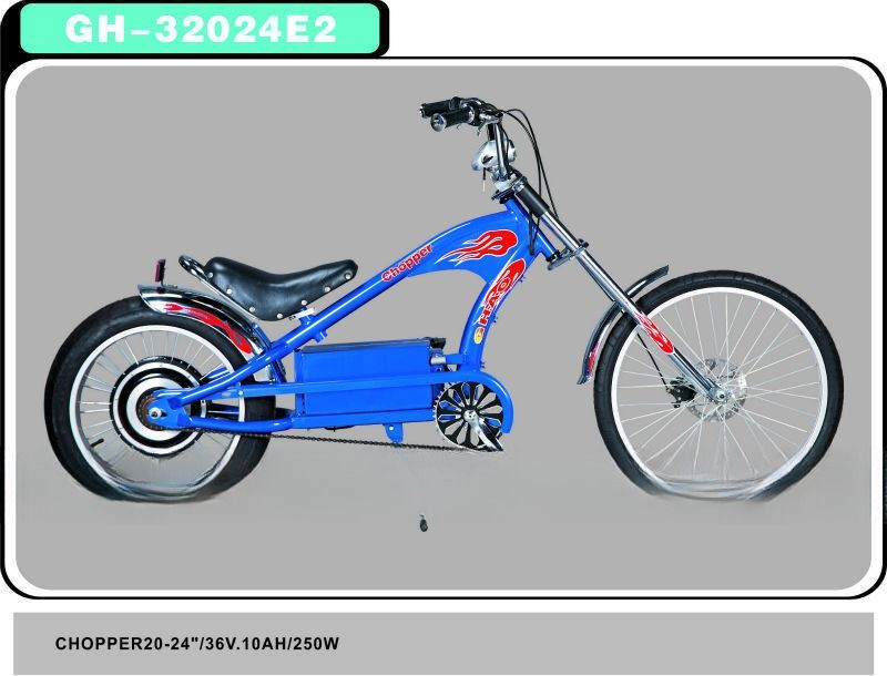 Steel Fork 36V 250W Elektrische chopper fiets voor comfortabel woon-werkverkeer