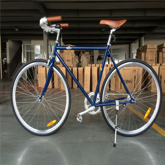 Lasco Volwassenen Mensen Single Speed Retro Bike Vintage 4130 City Bikes Hybride Chromoly Bikes 700*25C