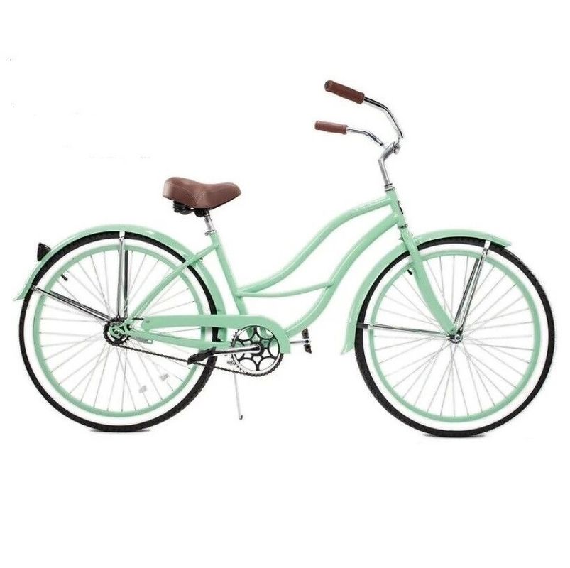 26 inch stalen frame hard frame 3 speed beach cruiser fiets voor volwassenen mannen en vrouwen