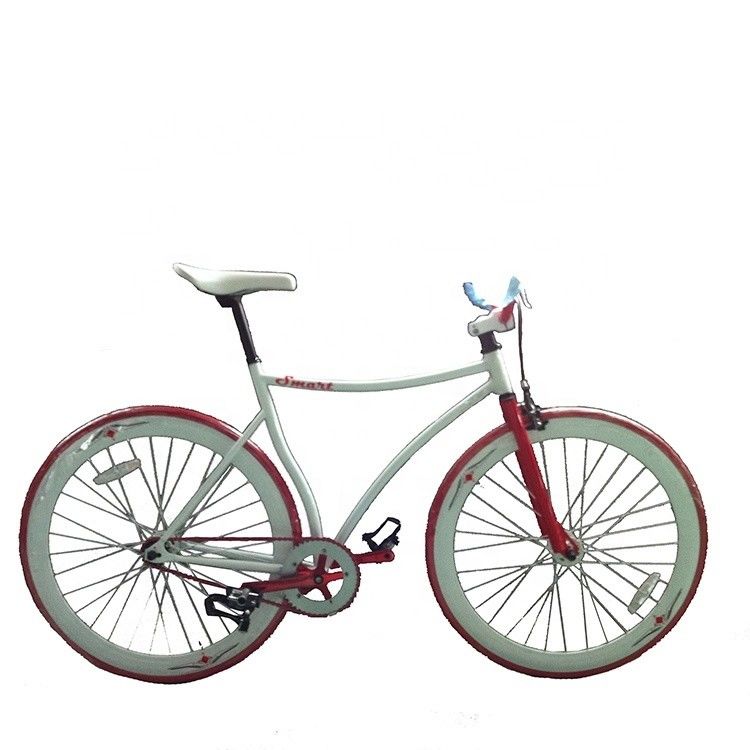 Customized CE Hi-Ten Steel Frame 700C Single Speed Fixed Gear Bike voor jongens