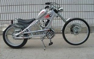 23 kg Gewicht 24 inch Gas Motor Chopper Bike voor volwassenen 48cc Motor en CE-certificering