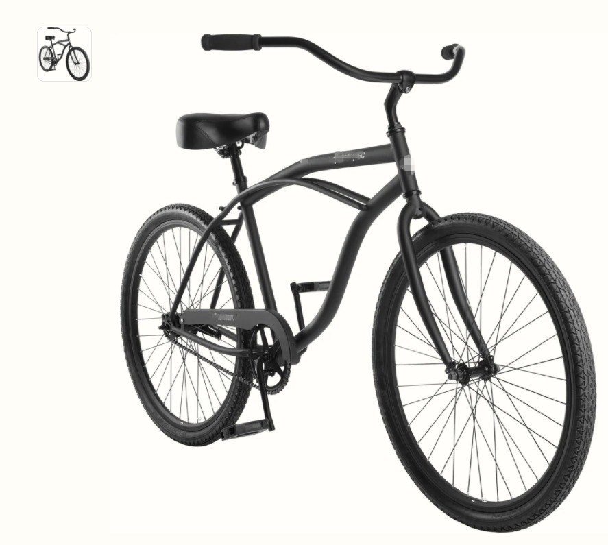 Pedaalrem 26" 1 snelheid mannen verhuur comfort single gear fitness beach cruiser fietsen