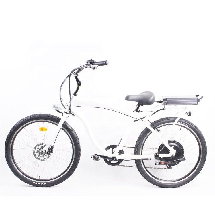 High Speed 26&quot; Electric Beach Cruiser Bike met 1000W motor en 48V 14Ah Lithiumbatterie