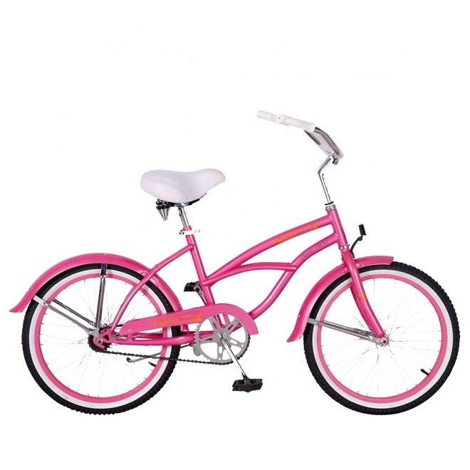 20&quot; Single Speed Coaster Brake Roze Amerikaans OEM Logo Mini Kid Klein Frame CE Meisje Beach Cruiser Fiets