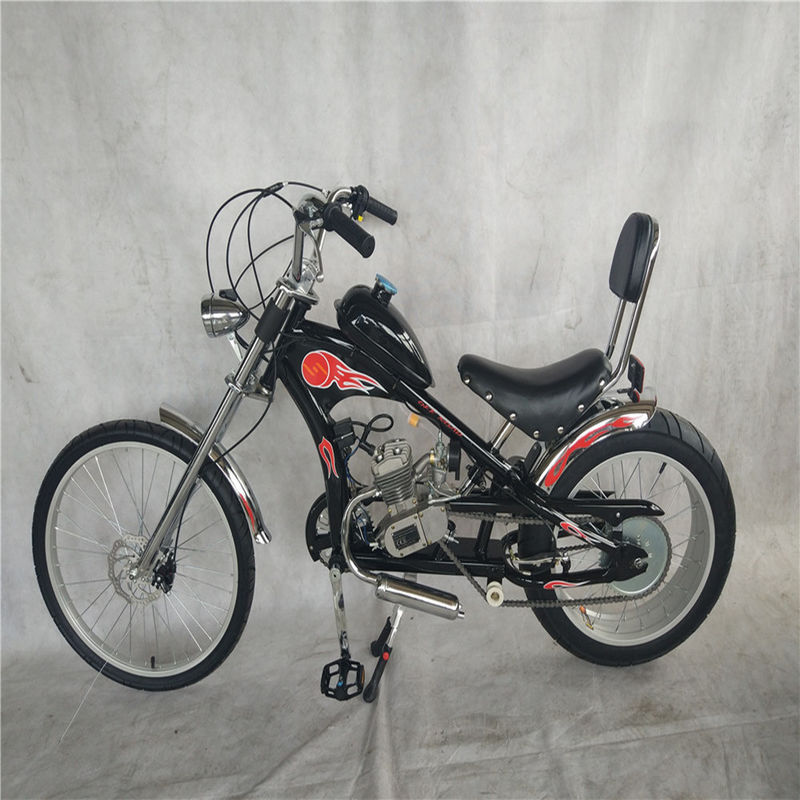 Max. snelheid 40km/h 80cc gemotoriseerde benzine gas motor set voor chopper fietsen 2 slag